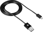 Kabel Canyon CFI-1 Lightning - USB 5W 1m Czarny (CNE-CFI1B) - obraz 1
