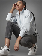Світшот жіночий Adidas Future Icons Quarter-Zip HH9107 L Білий (4065417110489) - зображення 3