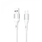 Кабель SkyDolphin S06V LED Smart Power USB - microUSB (M/M) 1 м, White (USB-000558)