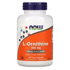 Амінокислота Now Foods L-Ornithine 500 мг 120 вегакапсул