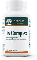 Підтримка печінки, Liv Complex, Genestra Brands, 90 вегетаріанських капсул (GEN-13430) - зображення 1