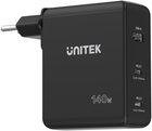 Зарядний пристрій Unitek GaN 3 порта 140 Вт (P1115A) - зображення 1