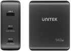 Зарядний пристрій Unitek GaN 3 порта 140 Вт (P1115A) - зображення 3