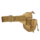 Тактична сумка на пояс із липучкою під шеврон A29, Пісочний - зображення 5