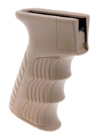 Пістолетна рукоятка DLG Tactical (DLG-098) для АК-47/74 (полімер) гумова, койот - зображення 3
