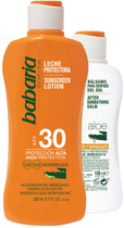 Zestaw Babaria Sun Balsam do opalania SPF30 200 ml + Balsam po opalaniu 100ml (8410412705424) - obraz 1