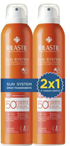 Zestaw Rilastil Sun System Transparent Spray Wet Skin SPF50+ 200 ml x 2szt (8428749851509) - obraz 1