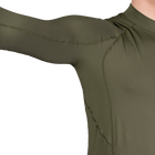 Чоловічий лонгслів тактова чоловіча футболка з довгим рукавом для силових структур M Оліва (SK-N7065MS) - зображення 5