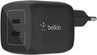 Ładowarka Belkin 45W PD PPS Dual USB-C GaN (WCH011VFWH) - obraz 1