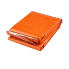 Термоковдра багаторазова Emergency Blanket 130x210см рятувальна термоковдра туристична (1010186-Orange) - зображення 3