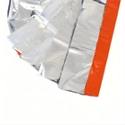 Термоодеяло многоразовое Emergency Blanket 130x210см спасательное термоодеяло туристическое (1010186-Orange) - изображение 4