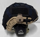 Чехол кавер для баллистического шлема каски типу FAST mich 2000 черный - изображение 2