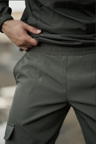 Теплые штаны нгу на флисе Брюки карго Олива софт шелл 46 - изображение 5