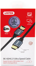 Кабель Unitek C138W HDMI - HDMI 2.1 8K UHD 2 м (4894160044839) - зображення 5