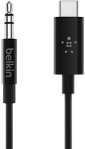 Kabel Belkin USB-C to 3.5 mm Audio Cable 1.8m Black (F7U079BT06-BLK) - obraz 3