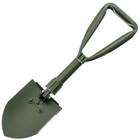 Туристическая лопата многофункциональная Shovel 009, мини лопата для кемпинга, саперная лопата. Цвет: зеленый - изображение 3