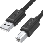 Кабель Unitek USB 2.0 AM-BM 1 м Black (Y-C430GBK) - зображення 1