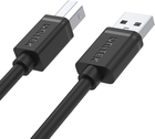 Кабель Unitek USB 2.0 AM-BM 1 м Black (Y-C430GBK) - зображення 2