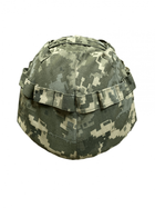 Тактичний кавер на шолом піксель з кріпленням ЗСУ, Військовий Чохол на каску маскувальний армійський піксель - зображення 3