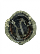 Тактичний кавер на шолом піксель з кріпленням ЗСУ, Військовий Чохол на каску маскувальний армійський піксель - зображення 5