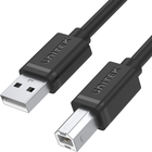 Kabel Unitek USB 2.0 AM-BM 3 m Czarny (Y-C420GBK) - obraz 1
