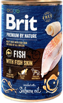 Вологий корм для собак Brit premium by nature fish&fish skin 400 г (8595602538683)