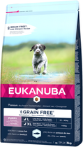 Karma sucha dla psów Eukanuba puppy large grain free ryba oceaniczna 12 kg (8710255184807) - obraz 1