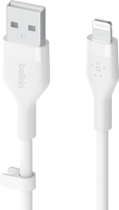Kabel Belkin USB-A - Lightning Silikonowy 2 m Biały (CAA008BT2MWH) - obraz 3