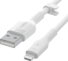 Kabel Belkin USB-A - Lightning Silikonowy 2 m Biały (CAA008BT2MWH) - obraz 4