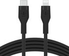 Kabel Belkin USB-C - Lightning Silikonowy 1 m Czarny (CAA009BT1MBK) - obraz 1