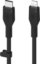 Kabel Belkin USB-C - Lightning Silikonowy 1 m Czarny (CAA009BT1MBK) - obraz 3