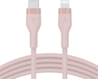 Кабель Belkin USB-C - Lightning Silicone 2 м Pink (CAA009BT2MPK) - зображення 1