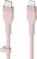 Кабель Belkin USB-C - Lightning Silicone 2 м Pink (CAA009BT2MPK) - зображення 3