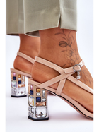 Жіночі сандалі S.Barski D&A CR-232 40 Бежеві (5905677006797) - зображення 6