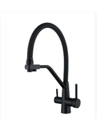 Смеситель для кухни WEZER INX4A-08-BLACK под фильтр черный