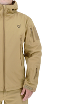 Куртка тактическая Eagle Soft Shell JA-01 с флисом Песочный (Койот) M - изображение 7