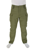 Тактичні штани, що утеплюють Eagle PA-04 IX7 Soft Shell на флісі Olive Green L - зображення 3