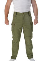 Тактичні штани, що утеплюють Eagle PA-04 IX7 Soft Shell на флісі Olive Green L - зображення 4