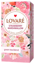Чай зелёный 1.5г*24, пакет, "Strawberry marshmallow", LOVARE