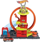 Ігровий набір Трек Хот Вілс Супер петля з пожежною станцією Hot Wheels Toy Car Track Set City Super Loop Fire Station (HKX41)