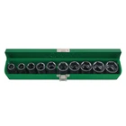 Набор головок ударных дюймовых 1/2" 7/16-1" 10ед. TOPTUL GEAD1001