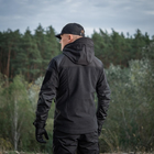 Флісова тактична куртка M-Tac Norman Windblock Fleece Black чоловіча M, Військова демісезонна куртка чорна - зображення 6