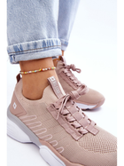 Sneakersy damskie z siatki na platformie do kostki wsuwane Big Star LL274A141 40 Nude (5900714637873) - obraz 8