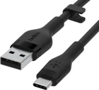 Кабель Belkin USB-A - USB-C Silicone 1 м Black (CAB008BT1MBK) - зображення 4