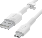Kabel Belkin USB-A - USB-C Silikonowy 1 m Biały (CAB008BT1MWH) - obraz 4