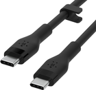 Kabel Belkin USB-C - USB-C 2.0 Silikonowy 1 m Czarny (CAB009BT1MBK) - obraz 4