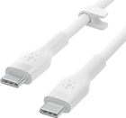 Kabel Belkin USB-C - USB-C 2.0 Silikonowy 2 m Biały (CAB009BT2MWH) - obraz 4