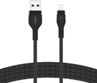 Kabel Belkin USB-A do LTG w oplocie silikonowym 3 m czarny (CAA010BT3MBK) - obraz 5