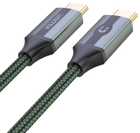 Kabel Unitek USB-C na USB-C 10Gbps 4K 60Hz 20V/5A oplot (C14079GN) - obraz 2