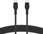Kabel Belkin USB-C do USB-C 2.0 w oplocie silikonowym 1 m czarny (CAB011BT1MBK) - obraz 5